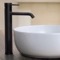 Matte Black Round Vessel Sink Faucet